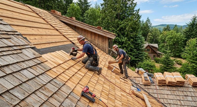 Cedar Roof Installation in Nederland, CO