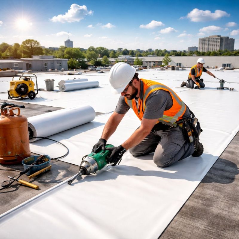 Single Ply Roof Installation in Indian Hills, CO