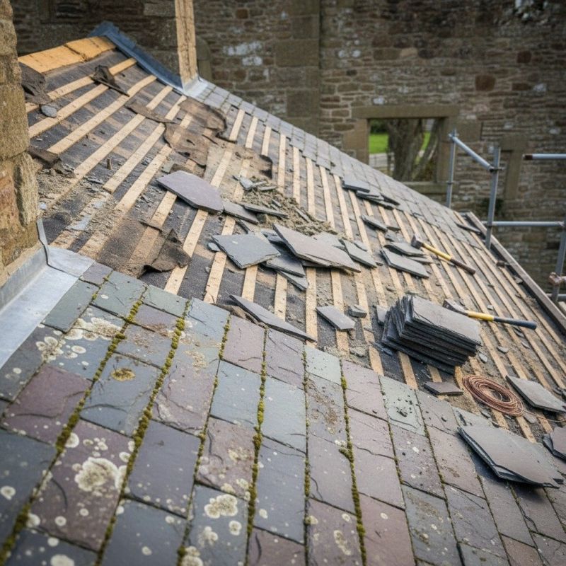 Slate Roof Replacement in Clear Creek County, CO