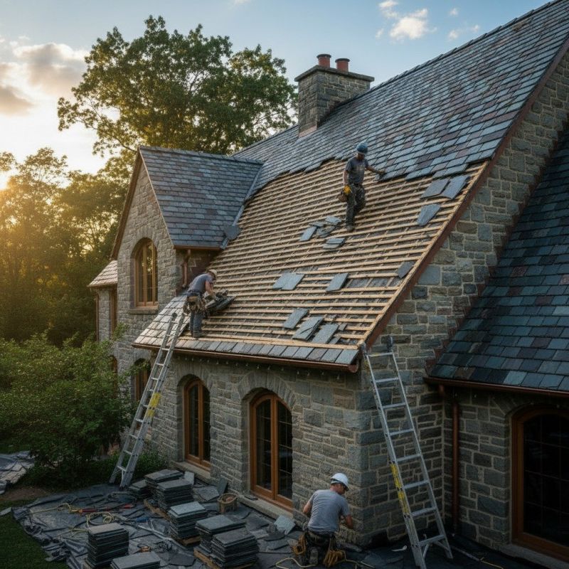 Slate Roof Replacement in Jamestown, CO