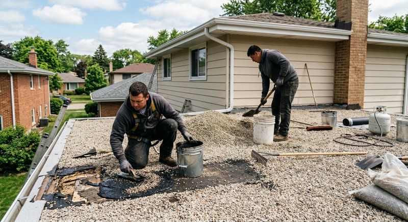 Tar And Gravel Roof Repair in Evergreen, CO