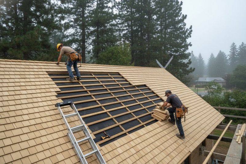 Wood Shake Roof Repair in Conifer, CO